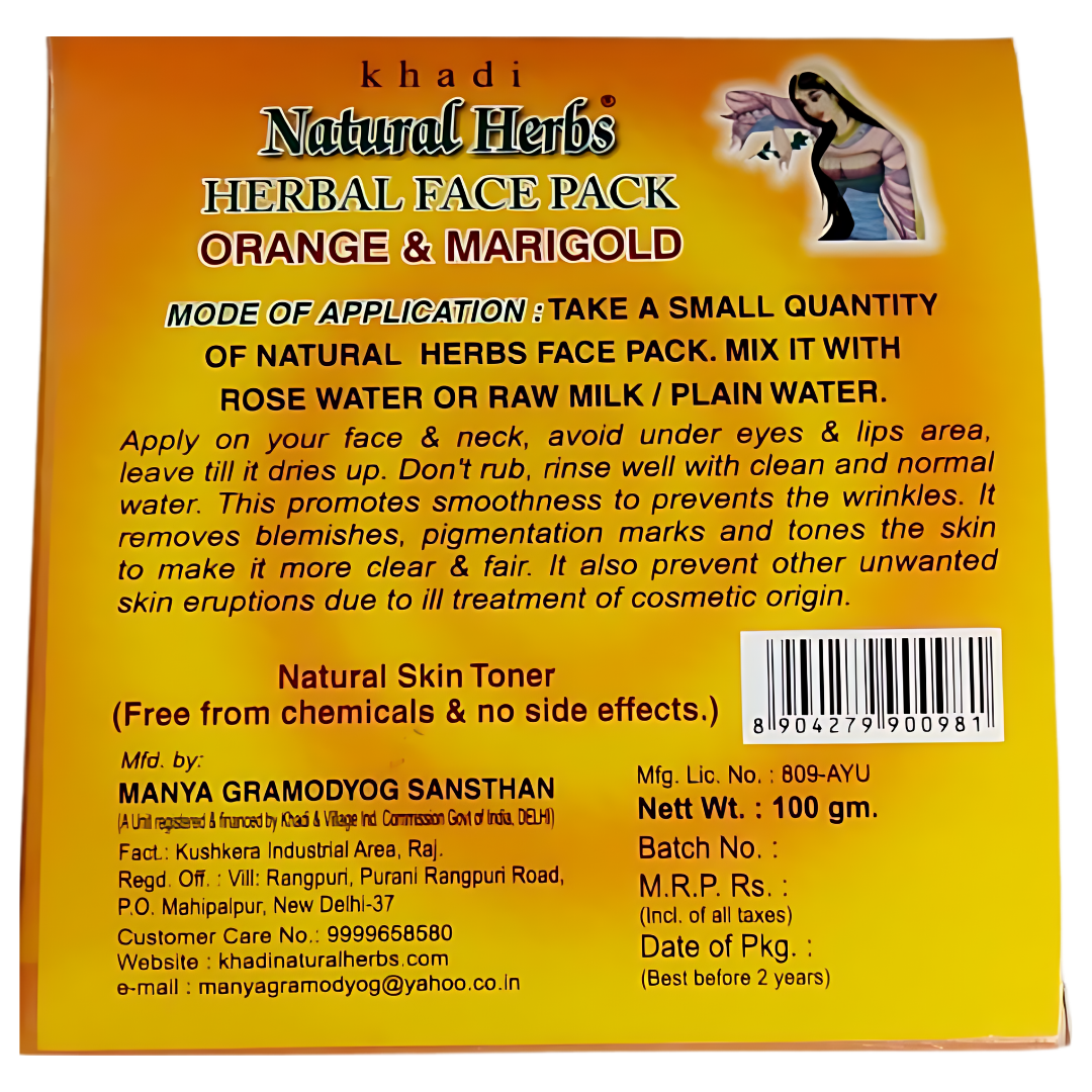 Herbal Orange & Marigold Face Pack
