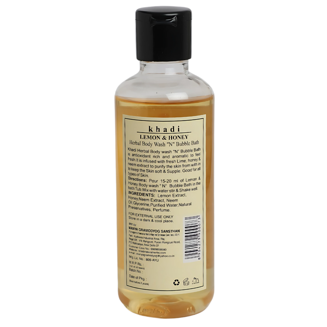 Herbal Body Wash "N" Bubble Bath Lemon with Honey