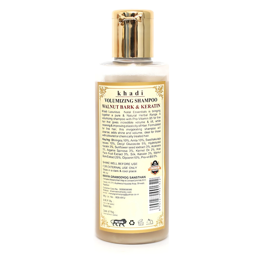 Ayurvedic Volumizing Shampoo Walnut Bark & Keratin