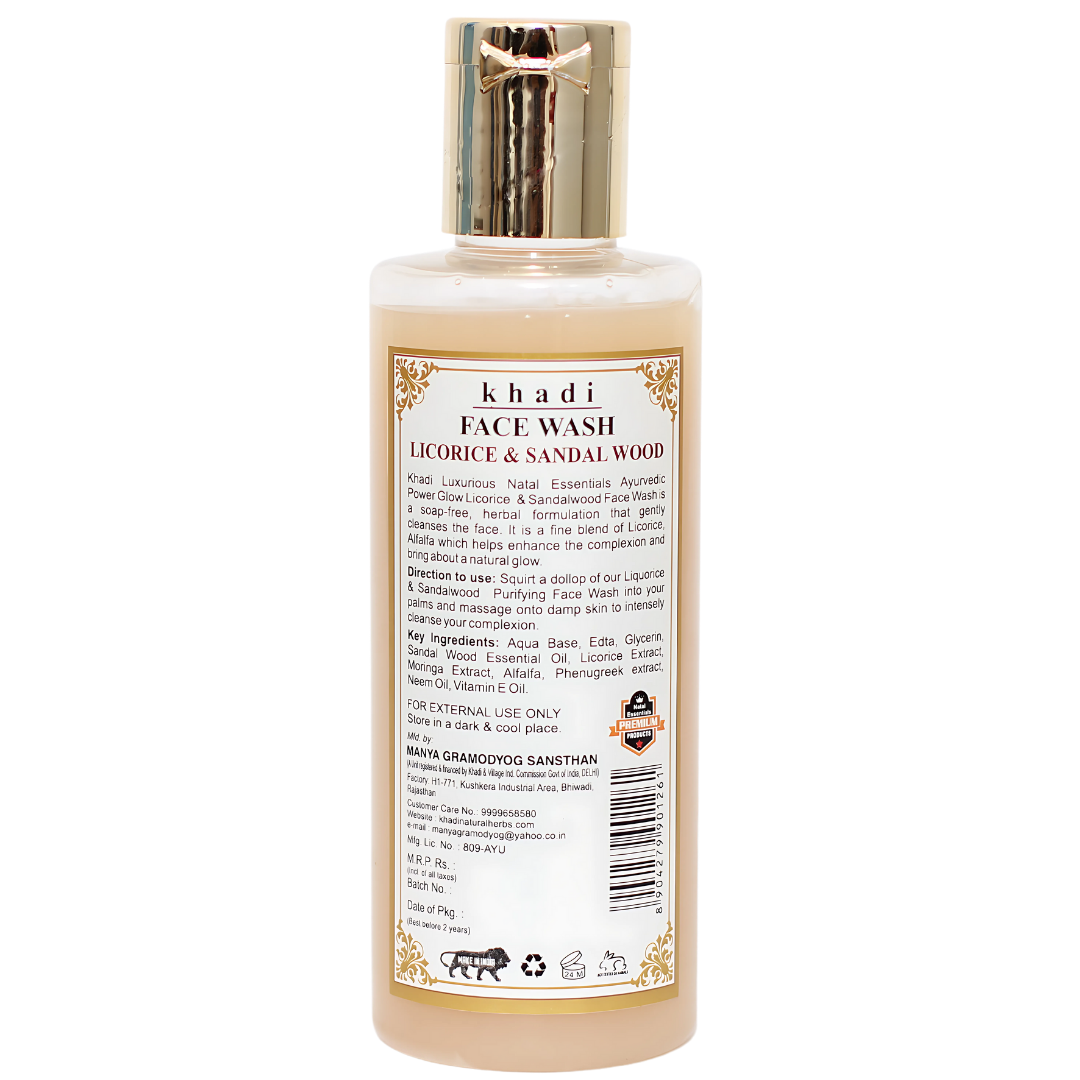 Ayurvedic Face Wash Silken Licorice & Sandalwood