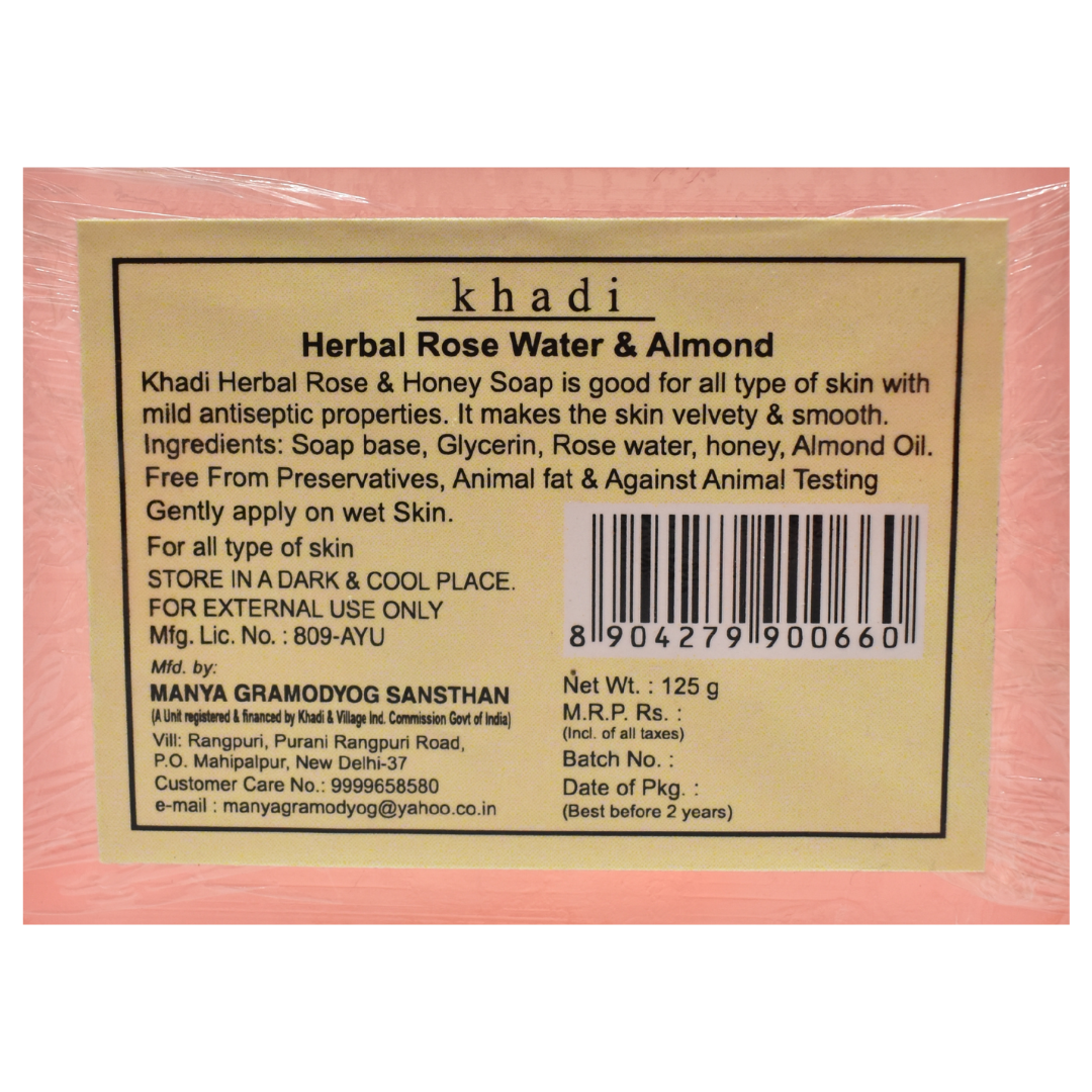 Herbal Rose Water & Almond Soap