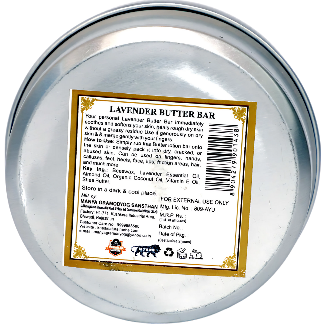 Ayurvedic Lavender Butter Bar Soothing & Soft