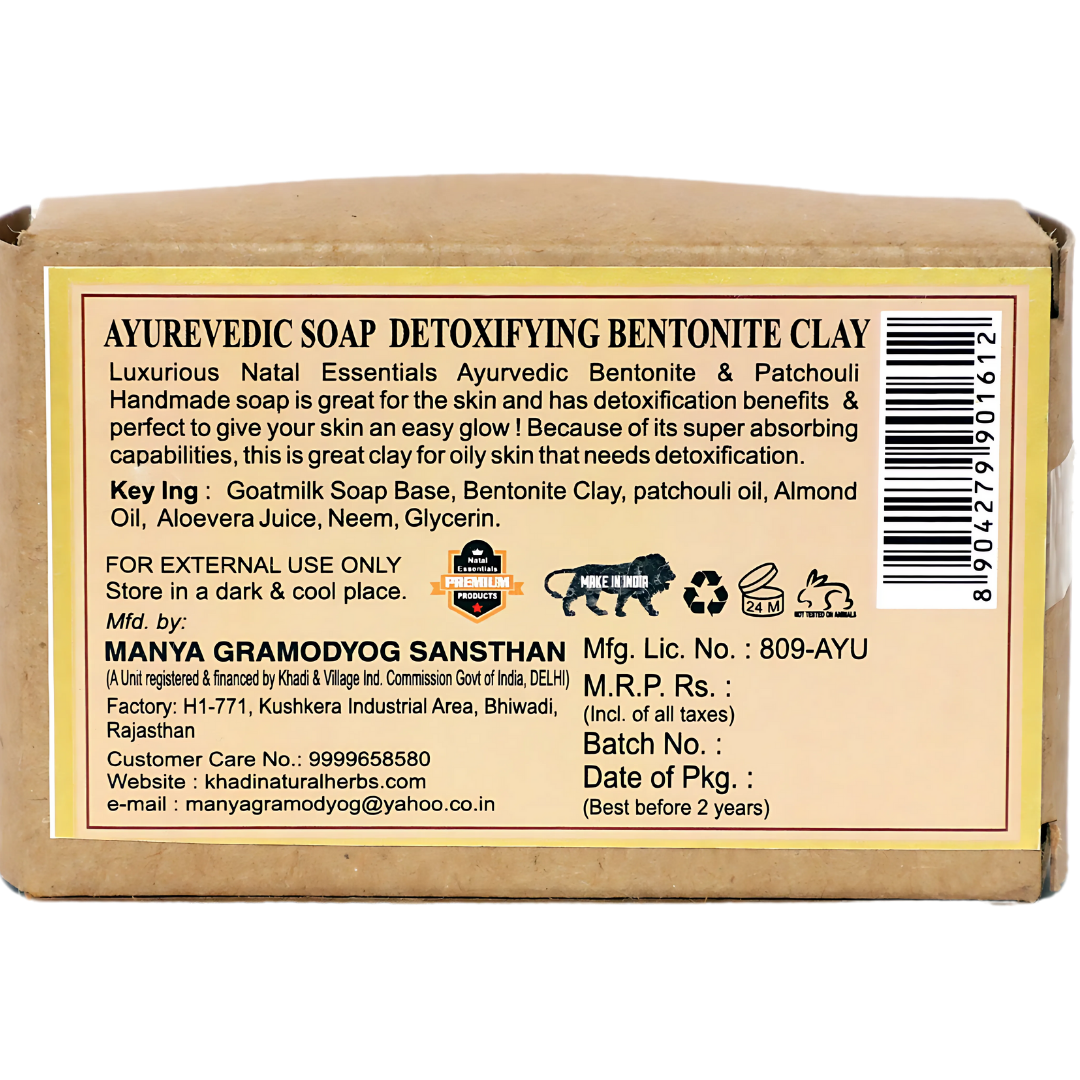 Ayurvedic Soap Detoxifying Bentonite Clay