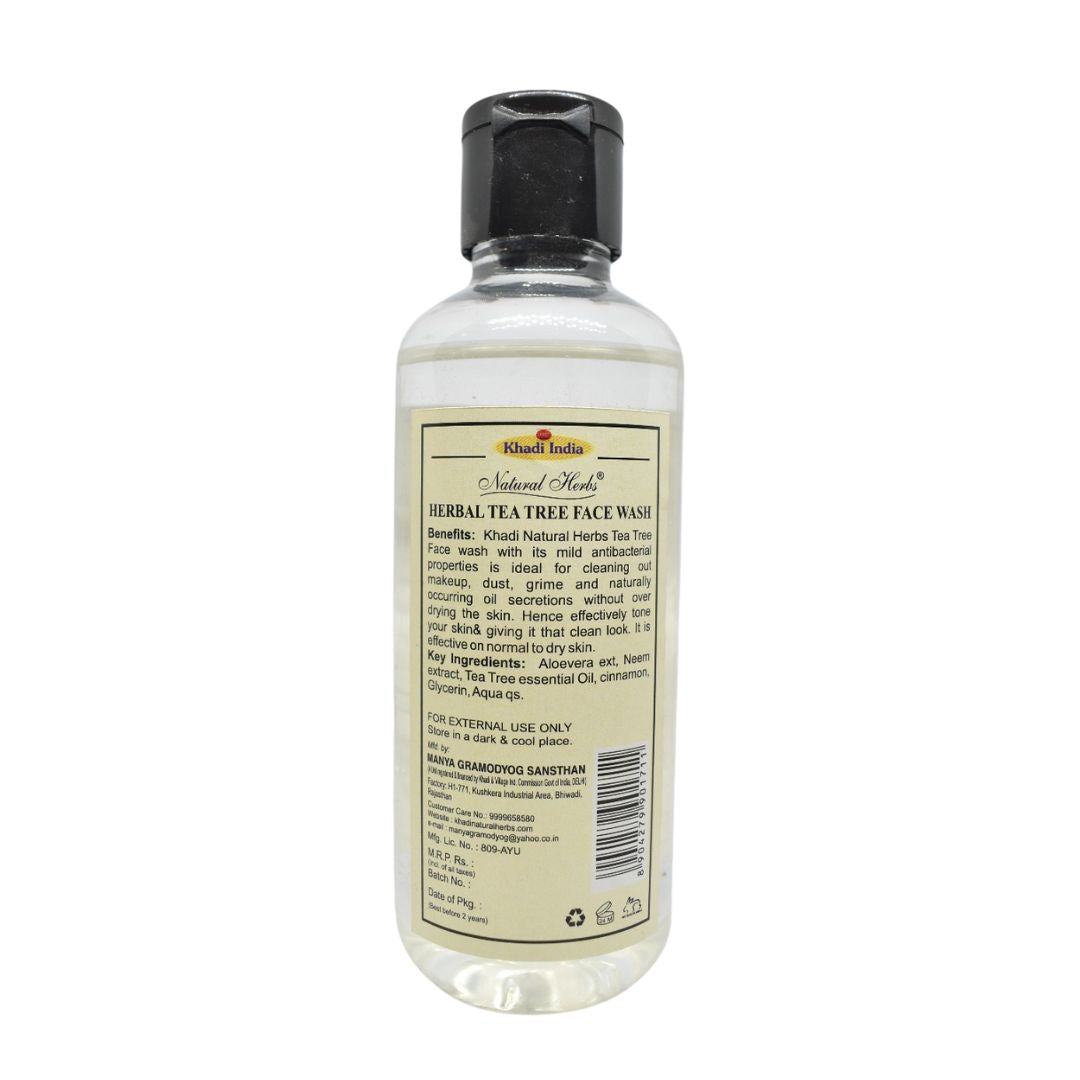 Herbal Tea Tree Face Wash (Round Bottle)