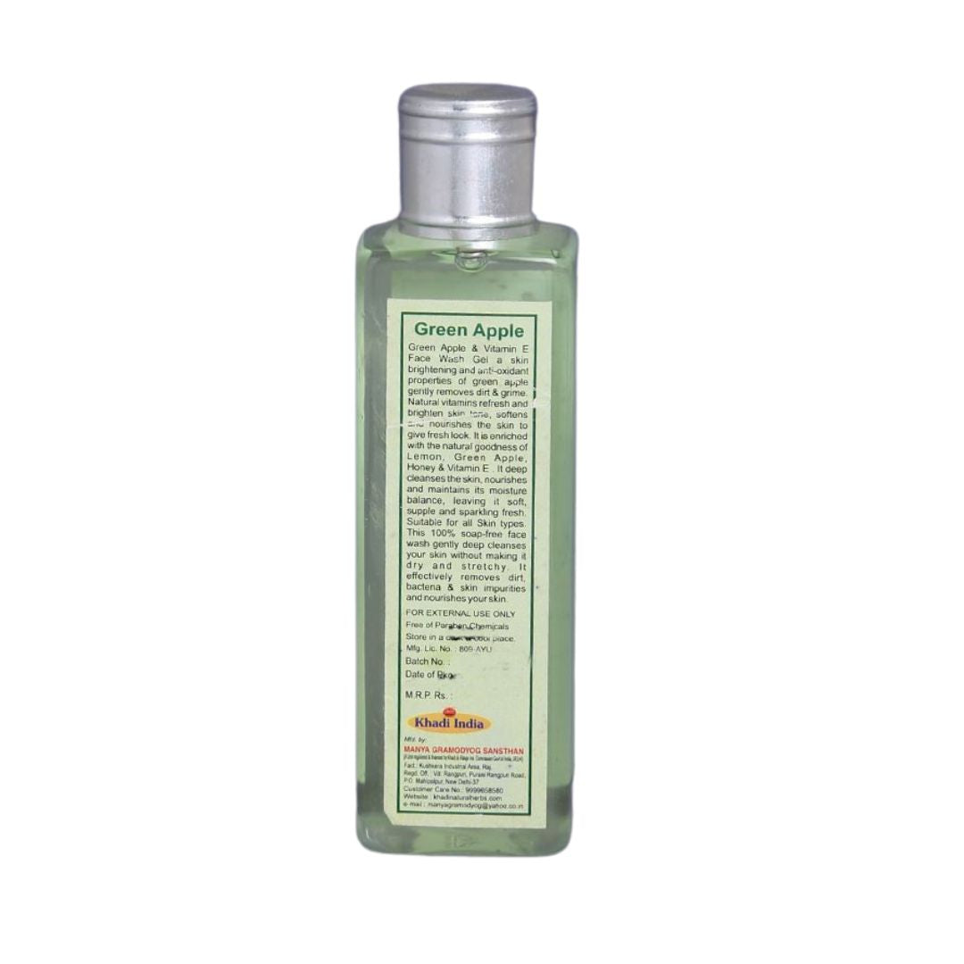 Green Apple Face Wash Gel (Square Bottle)