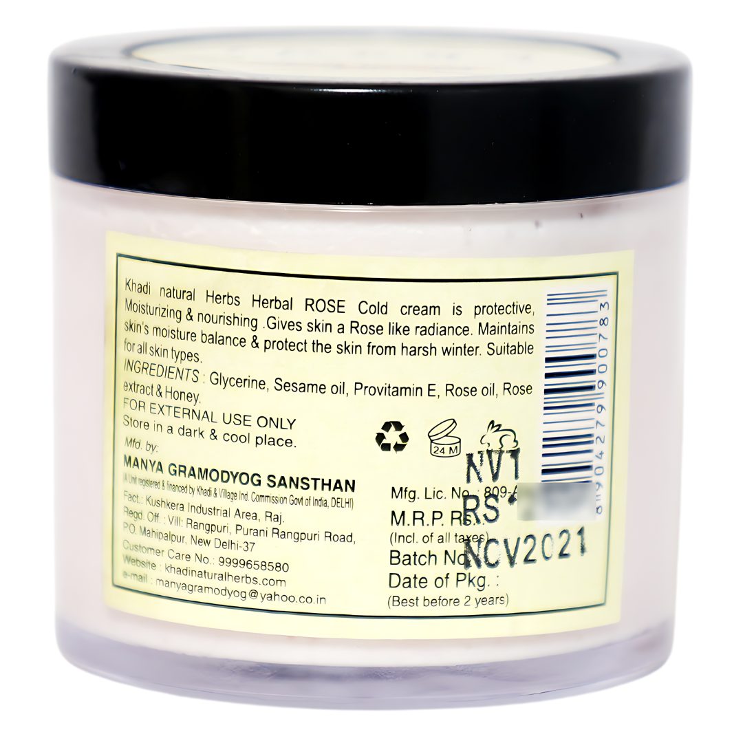 Herbal Cold Cream with Rose essential oil & Honey