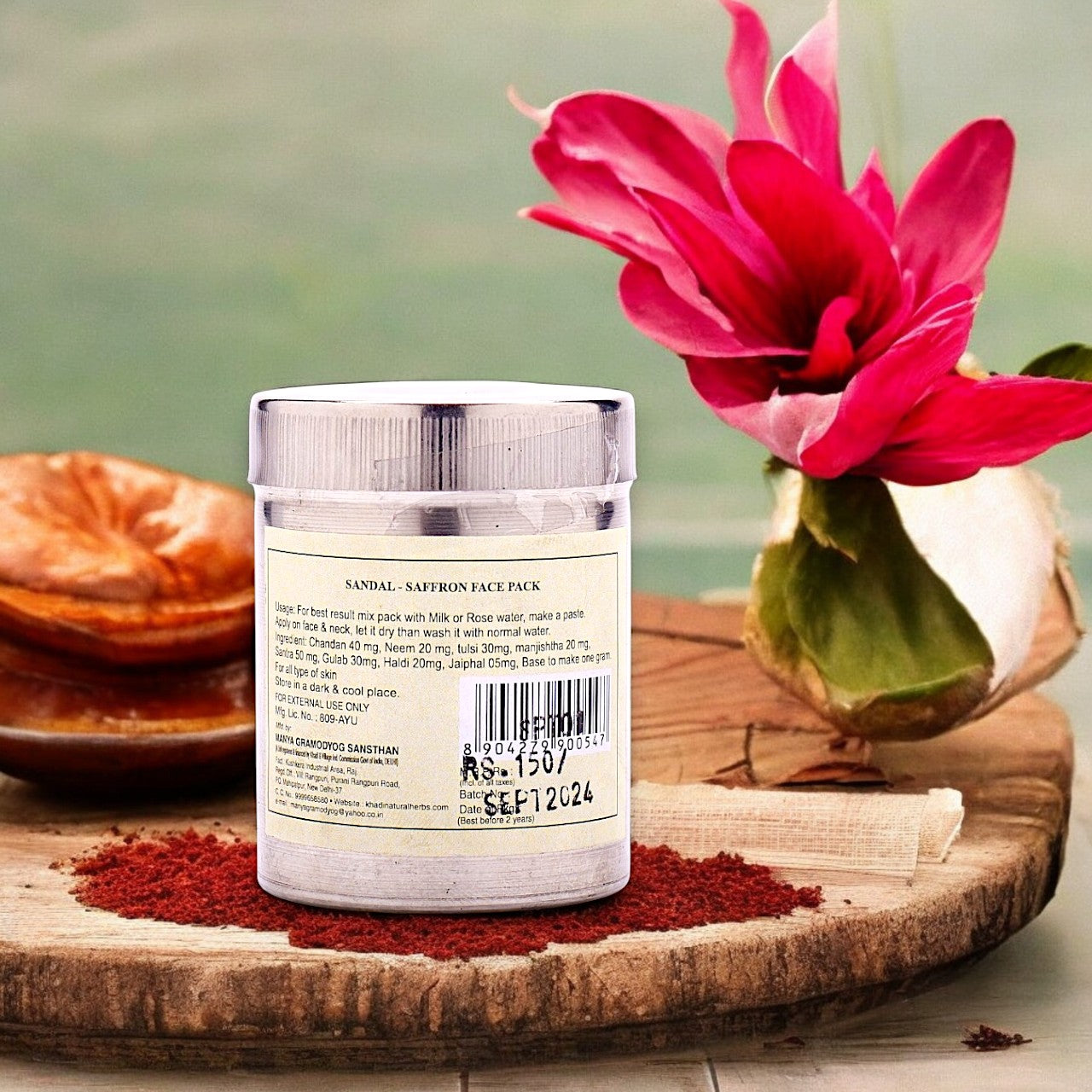 Herbal Sandal Saffron Face Pack