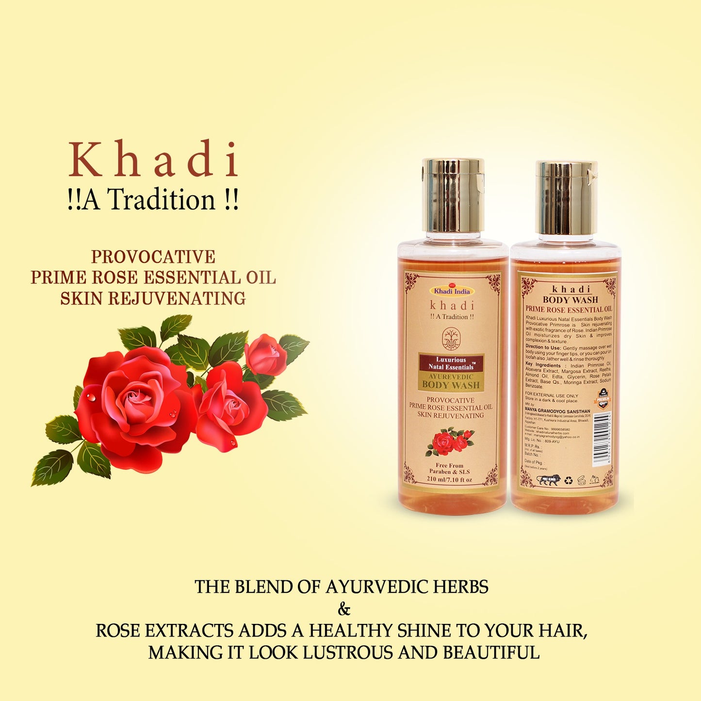 Ayurvedic Body Wash Provocative Primrose Essential Oil