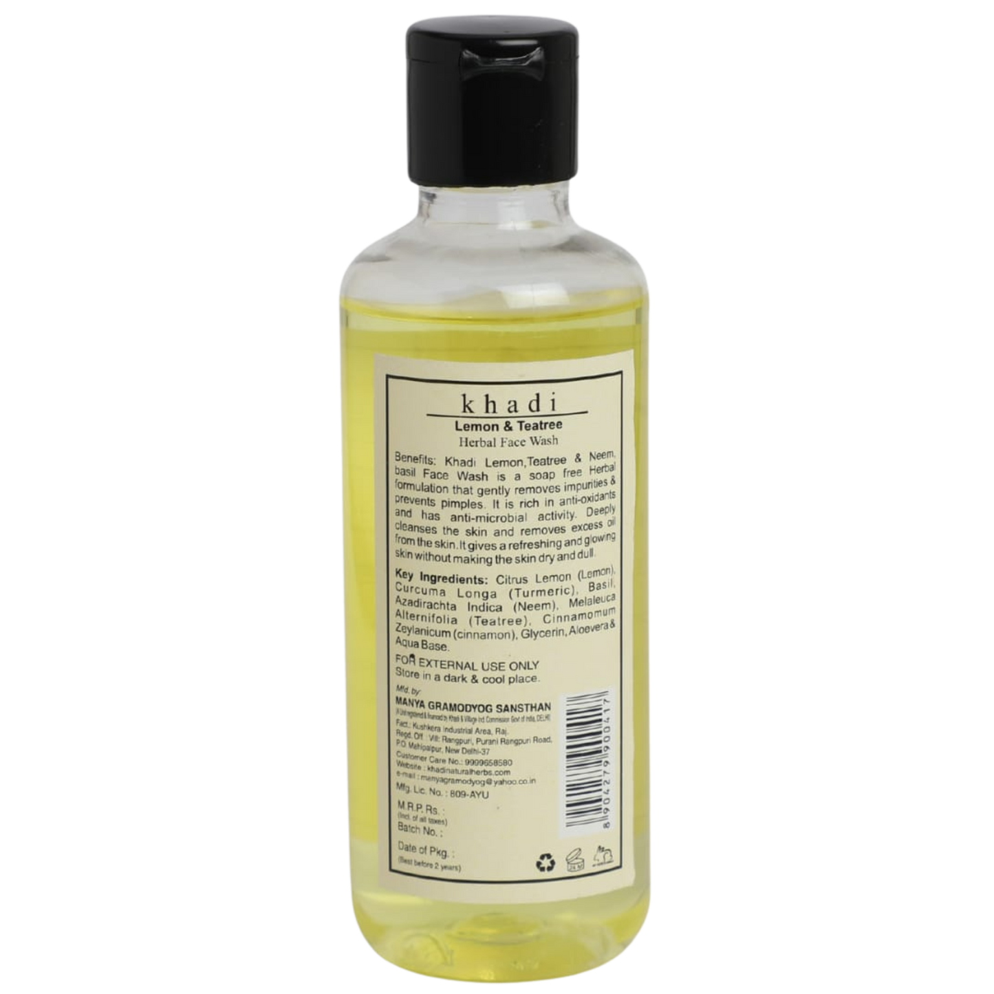 Herbal Face Wash Lemon & Teatree