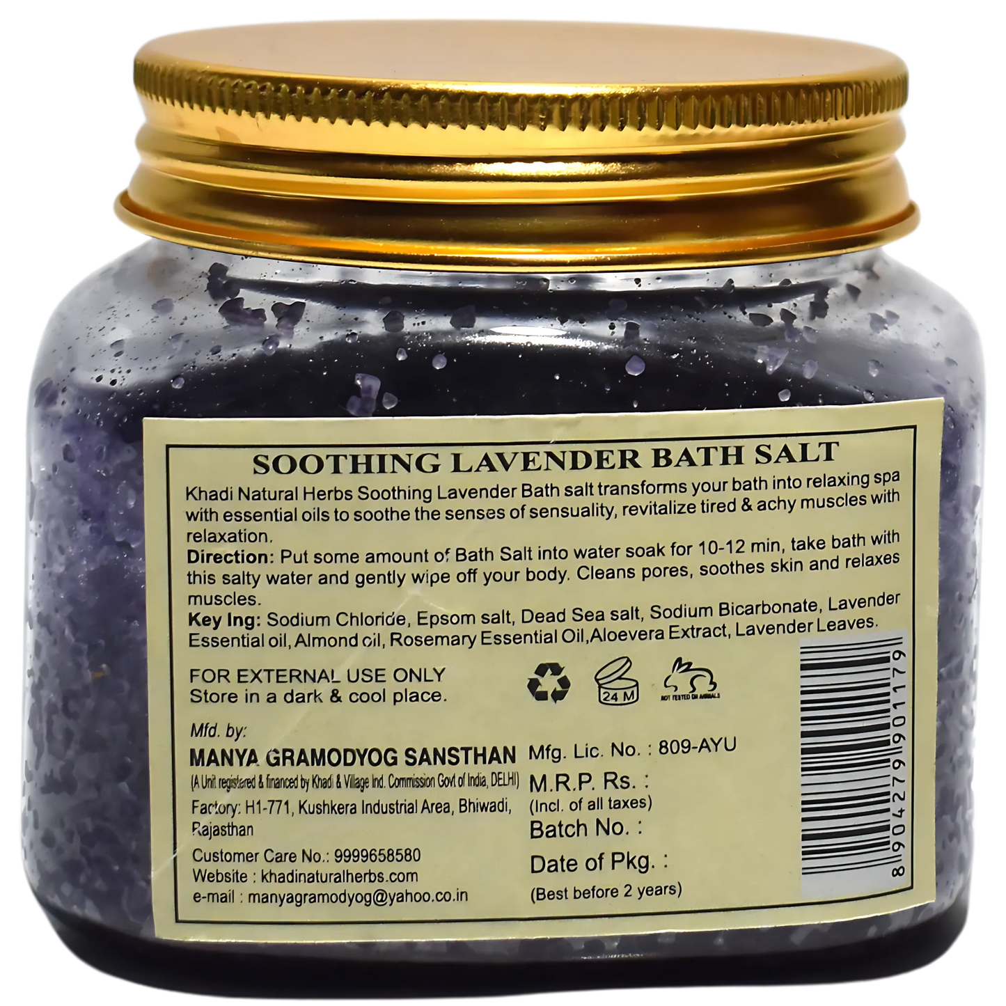Herbal Bath Salt Soothing Lavender