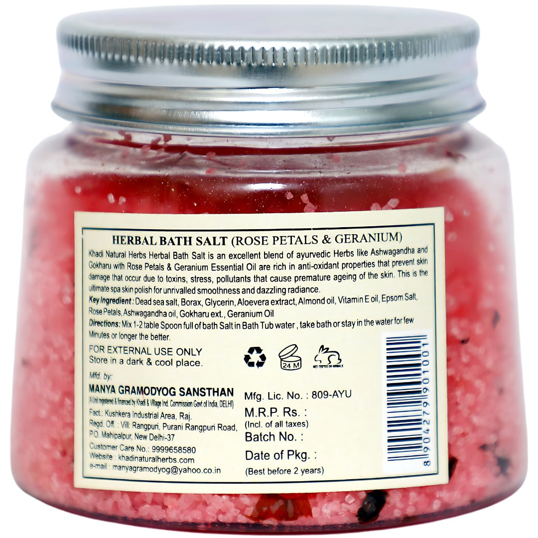Herbal Bath Salt Rose & Geranium