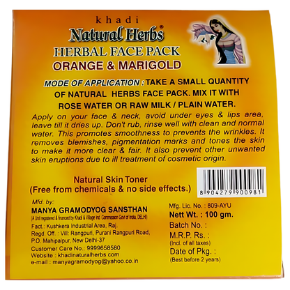 Herbal Orange & Marigold Face Pack