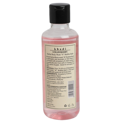 Herbal Body Wash "N" Bubble Bath Strawberry