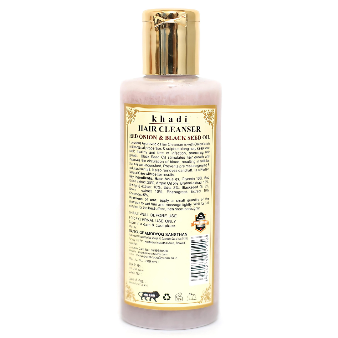 Ayurvedic Hair Cleanser Red Onion & Black Seed Oil