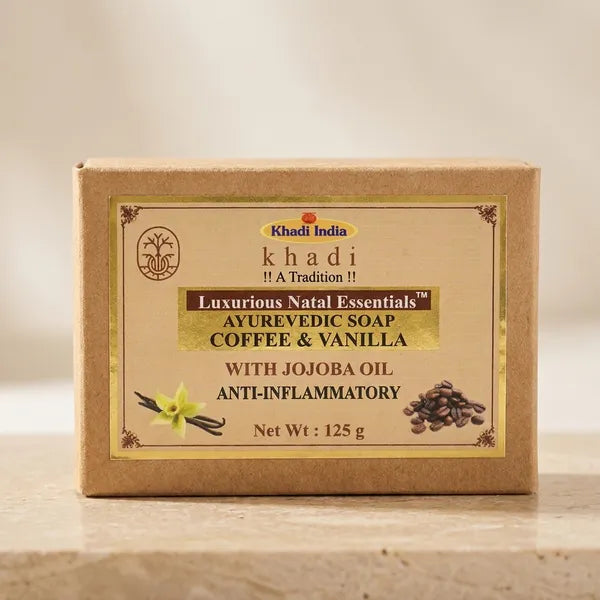 Ayurvedic Soap Coffee & Vanilla with Jojoba Oil