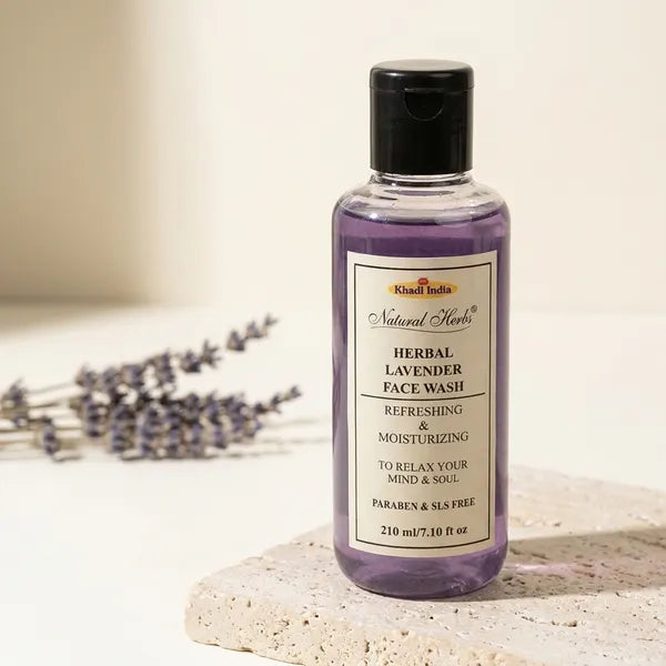 Herbal Lavender Face Wash (Round Bottle)