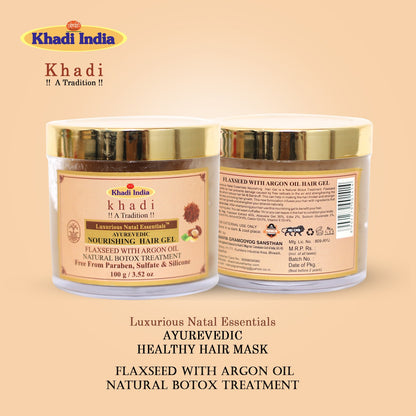 Ayurvedic Nourishing Hair Gel Flaxseed With Argon Oil