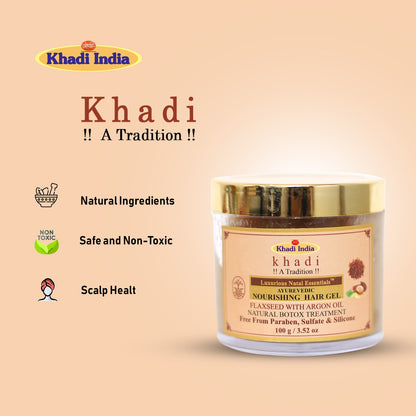 Ayurvedic Nourishing Hair Gel Flaxseed With Argon Oil
