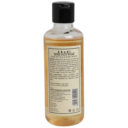 Herbal Rose Face Wash with Rose Petal