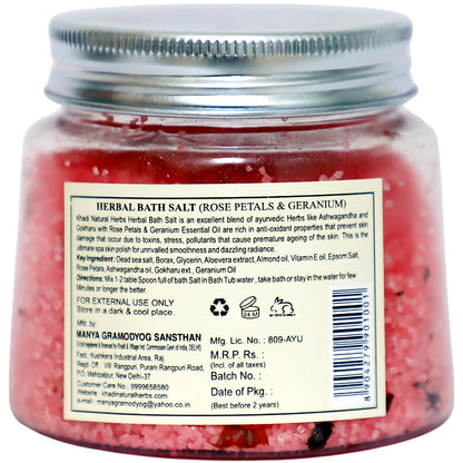 Herbal Bath Salt Rose & Geranium